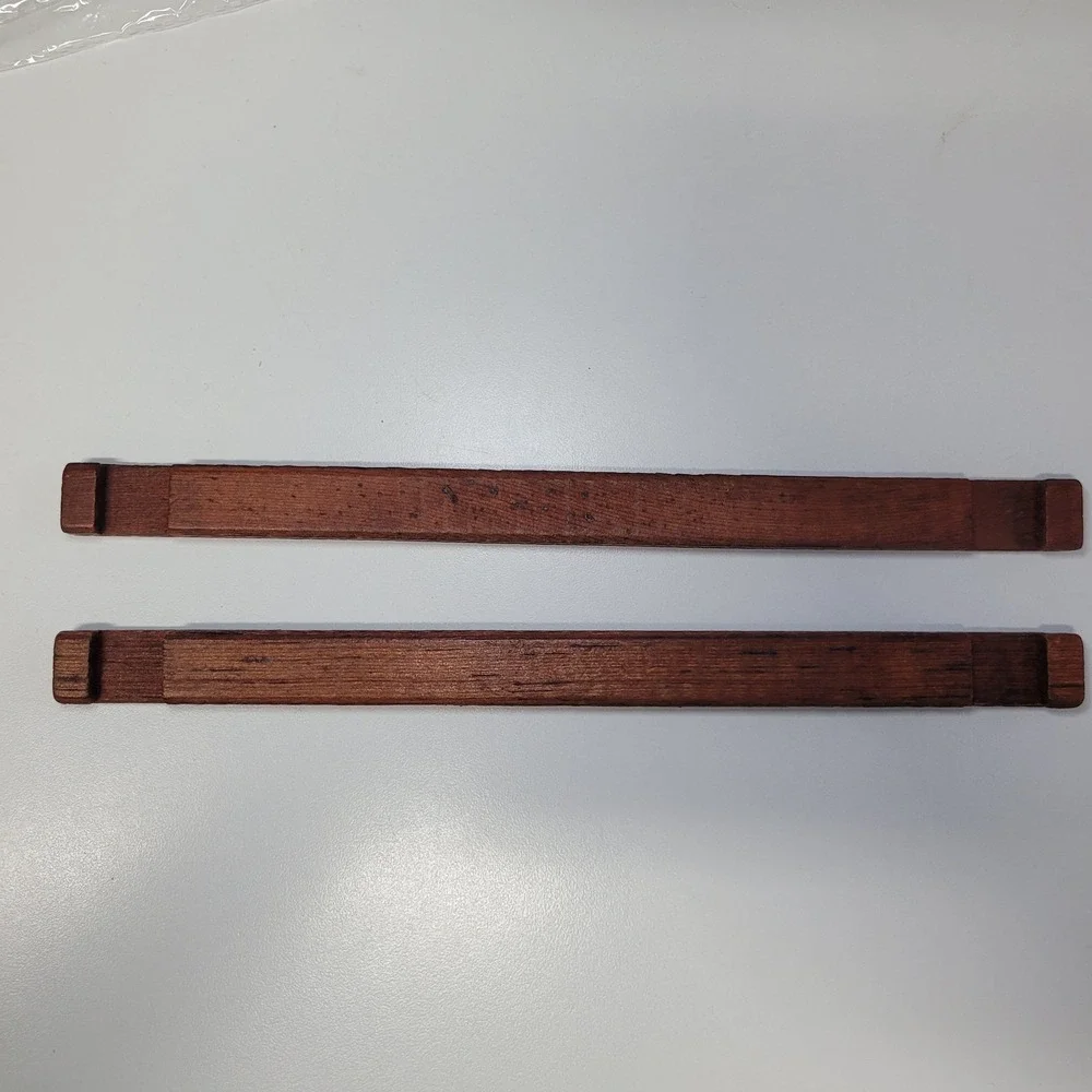 Replacement Flat Hammered Building Logs 10.5 Inch Wood 2pc Toy Construction